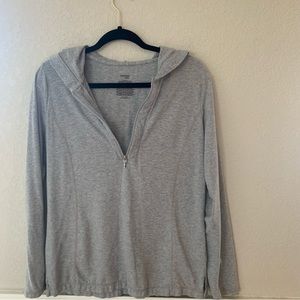 Danskin pull over with hood, athletic wear.